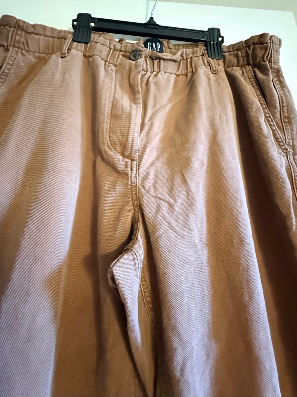 GAP Women’s Chino Jogger Pants Wide Leg Brown Size XL - Picture 3 of 10